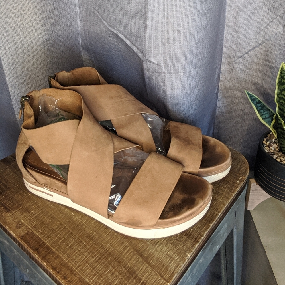 Eileen FIsher sport platform sandals